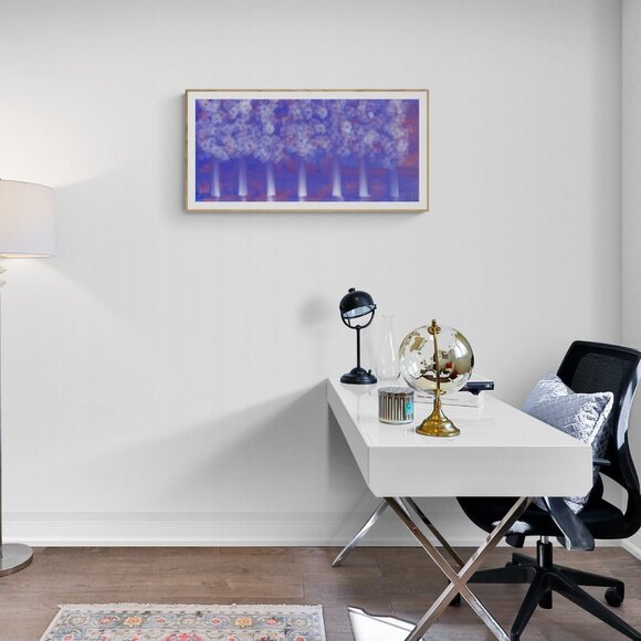 Violet Woods | Nature | Modern Wall Art Decor | Minimalist Digital Prints - Picture 3 of 3